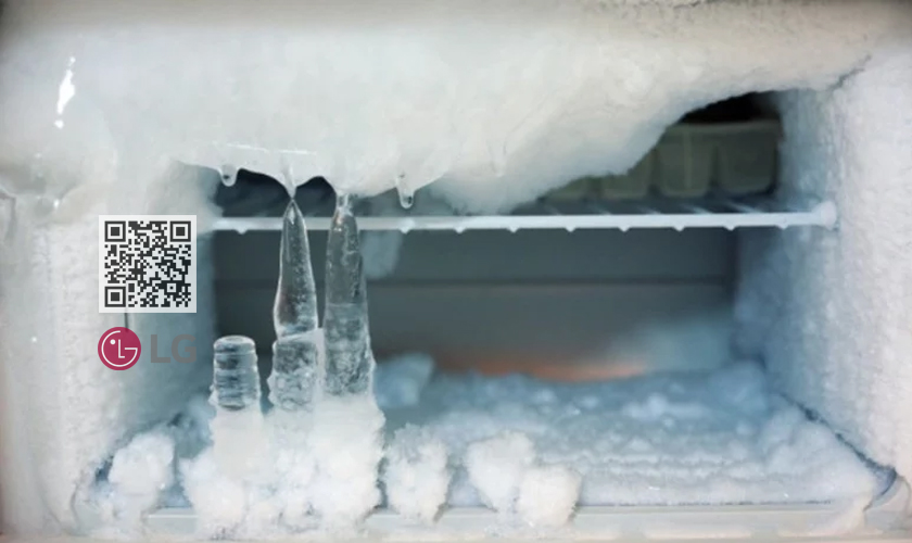 Tủ lạnh LG không lạnh: #7 Nguyên nhân & Cách khắc phục 13 Tuyết trong tủ lạnh đóng dày đặc