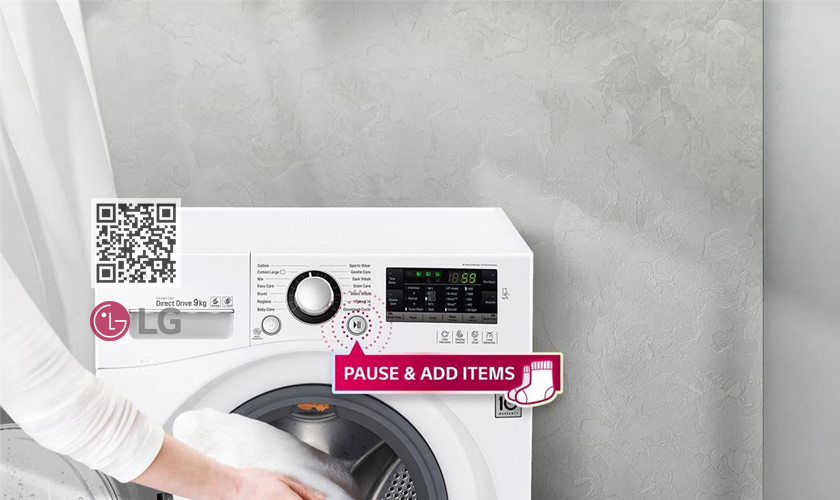 Cách vắt quần áo máy giặt LG cửa ngang 7kg, 9kg, 10kg 5 Hướng dẫn cách vắt quần áo máy giặt LG cửa ngan