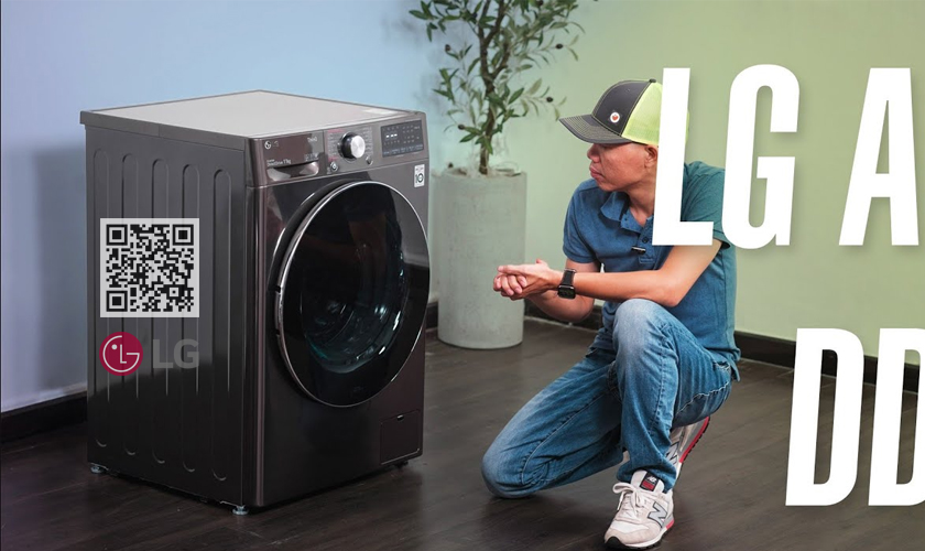 Cách vắt quần áo máy giặt LG cửa ngang 7kg, 9kg, 10kg 6 Cách vắt quần áo bằng máy giặt LG Inverter AI, ThinQ