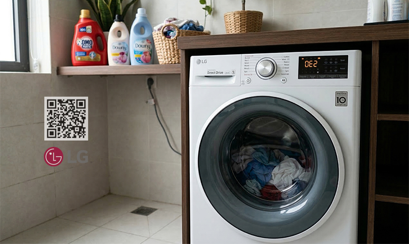 Lỗi DE2 máy giặt LG: #3 Nguyên nhân & Cách khắc phục 4 Hướng dẫn cách khắc phục tình trạng máy giặt LG báo lỗi DE2