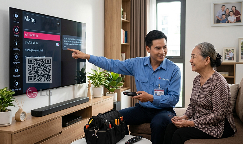 Hướng dẫn cách bật Wifi trên Tivi LG Webos đơn giản từ A-Z 2 Chi tiết các bước kết nối Wifi cho Tivi LG mà "các bà" cũng có thể làm được