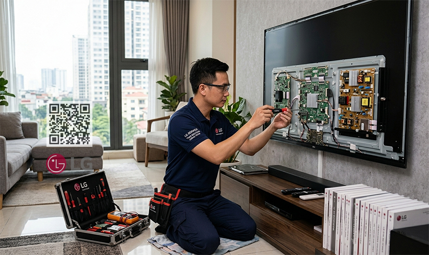 Sửa tivi LG tại Thanh Xuân | Uy tín, Chuyên nghiệp số 1 4 Kỹ thuật viên sửa tivi LG chuyên nghiệp tại nhà