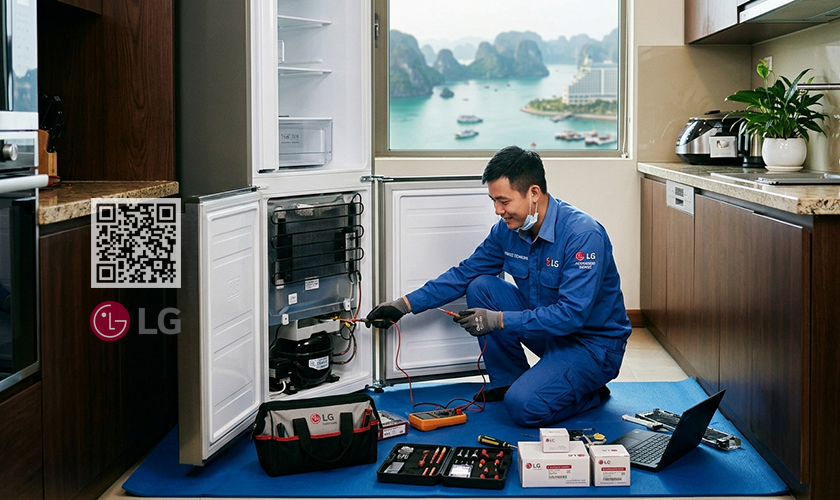 Sửa tủ lạnh LG tại Hạ Long | Uy tín, 100% linh kiện hãng 4 Quy trình sửa chữa tủ lạnh LG chuyên nghiệp tại nhà Hạ Long, Quảng Ninh